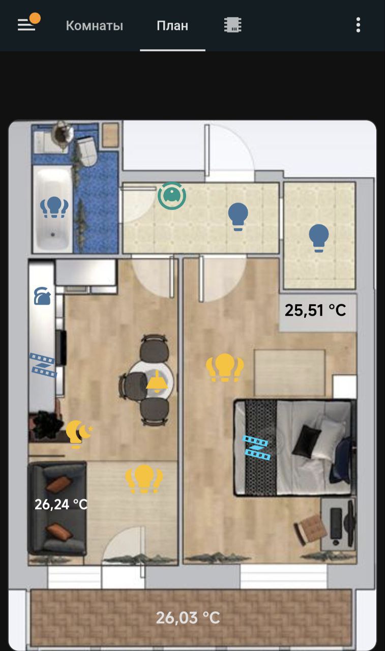 Интерфейс Home Assistant